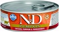 N&D KONSERBA GTS CHICKEN PUMPKIN & POMEGRANATE WET FOOD 70GR